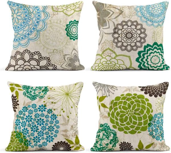

cushion/decorative pillow s throw covers 18 x inch set of 4 kaleidoscope cushion for home sofa chair decorative pillowcases