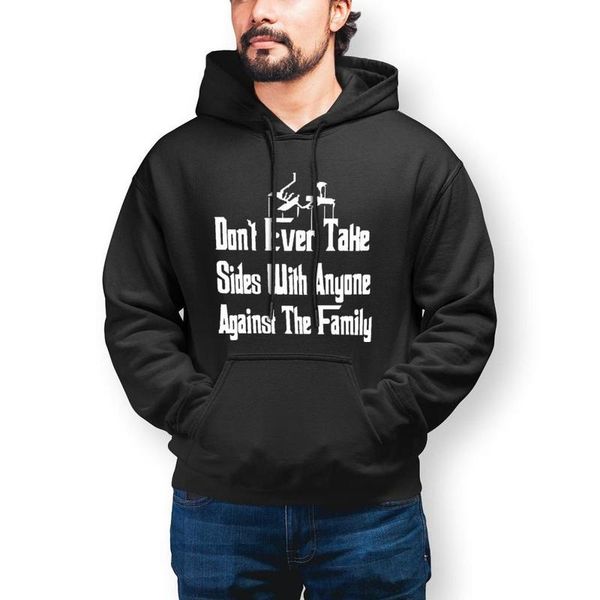 

men's hoodies & sweatshirts the godfather hoodie long length cotton mens warm streetwear pullover x, Black