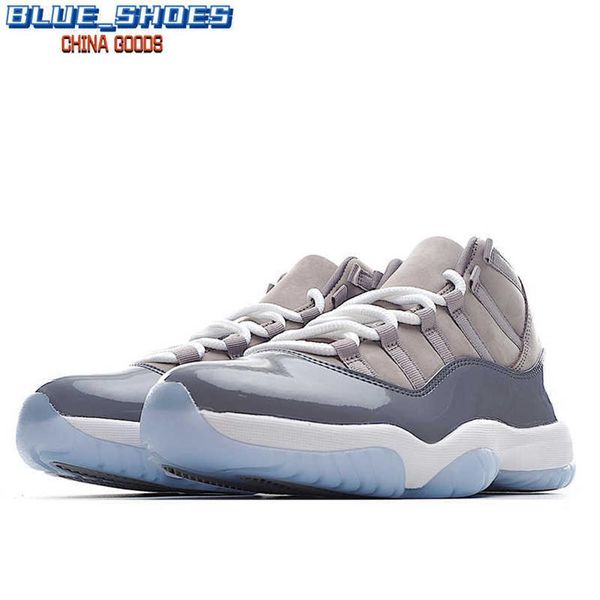 

shoesboxed jumpman 11 high og men's basketball shoes 11s big devil cool grey frosted leather 2021 reissue 25th anniversary sneakera47