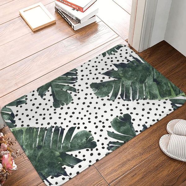 

carpets palm tropical leaves plant doormat printed soft bathroom entrance floor carpet door rug mat absorbent area rugs
