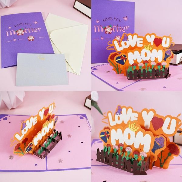 

-up love you mom greeting card for happy birthday mother's day envelope 57bb cards