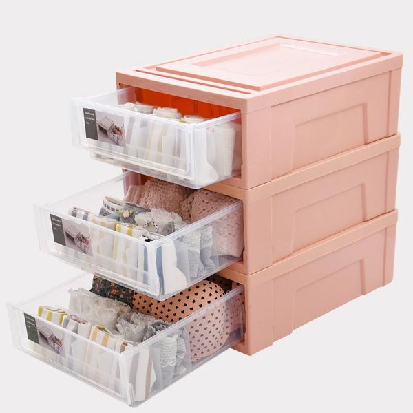 

storage drawers plastic underwear box modern home bedroom wardrobe compartment drawer bra socks debris finishing