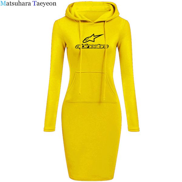 

20212021 wome dress style print star deep hooded dress women drift camisetas bodycon dresses, Black;gray