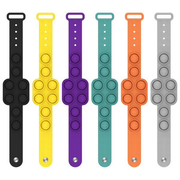 

bracelet bubble puzzle decompression finger music silicone toy watch band