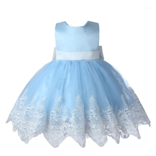 

baby girl dress born clothes lace bow prom dresses princess 1 year birthday outfit christening baptism gown girl's1, Red;yellow