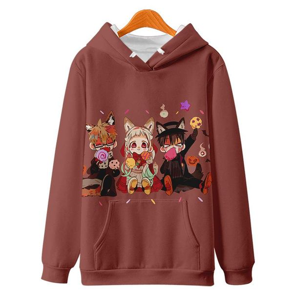 

men's hoodies & sweatshirts anime toilet-bound hanako-kun nene yashiro cosplay costume hoodie sweatshirt 3d printed warm boy girl sport, Black