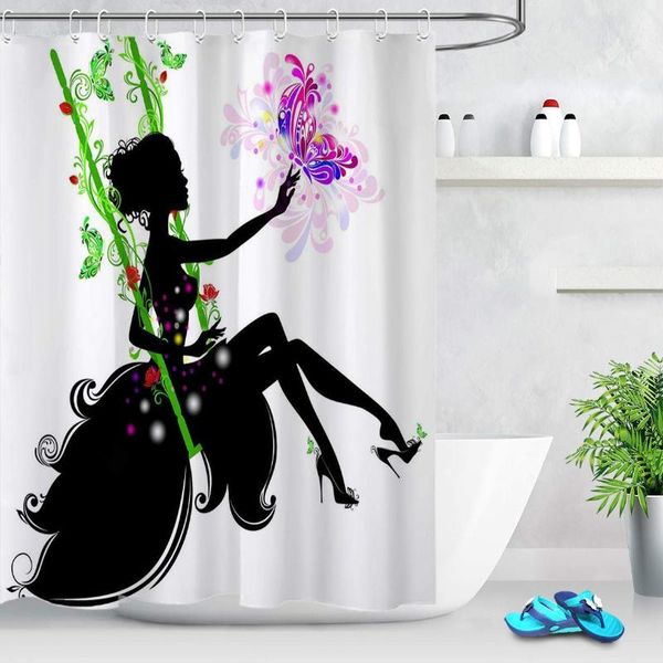 

feminine decor black girl magic shower curtain african american theme curtains