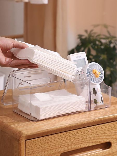 

tissue boxes & napkins acrylic transparent box for home living room table remote control sundries finishing simple multifunctional storage
