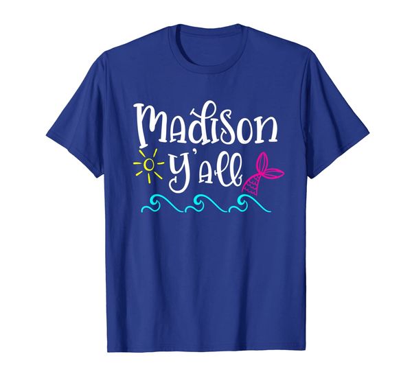 

madison y'all cute women girl beach vacation cruise ship t-shirt, White;black