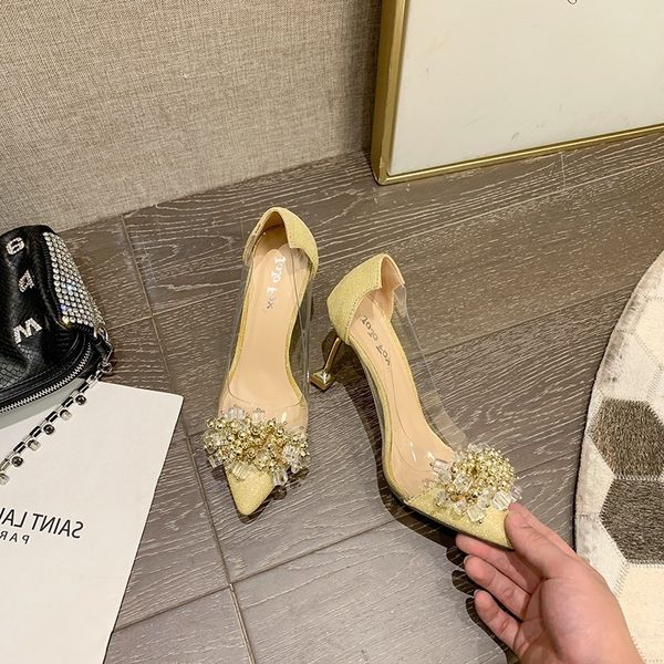 

novo exterior sandals frisado comÃ©rcio apontou boca rasa sapatos de salto alto noiva 0zde, Black