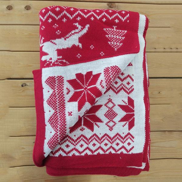 

blankets drop deer xmas sofa blanket cover nordic style knit plaids throw bedspread for 105*160cm