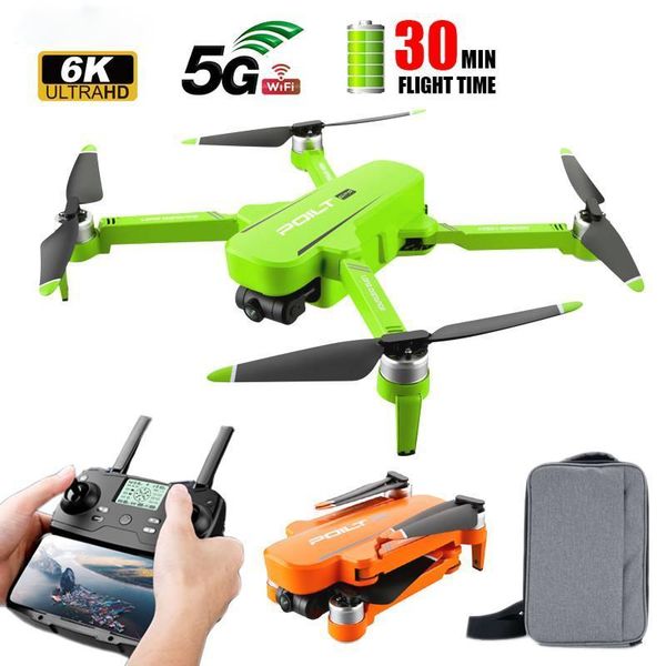 

rc drone with dual camera 6k quadcopter gps 30 minutes operating time optical flow brushless helicopter toy drones