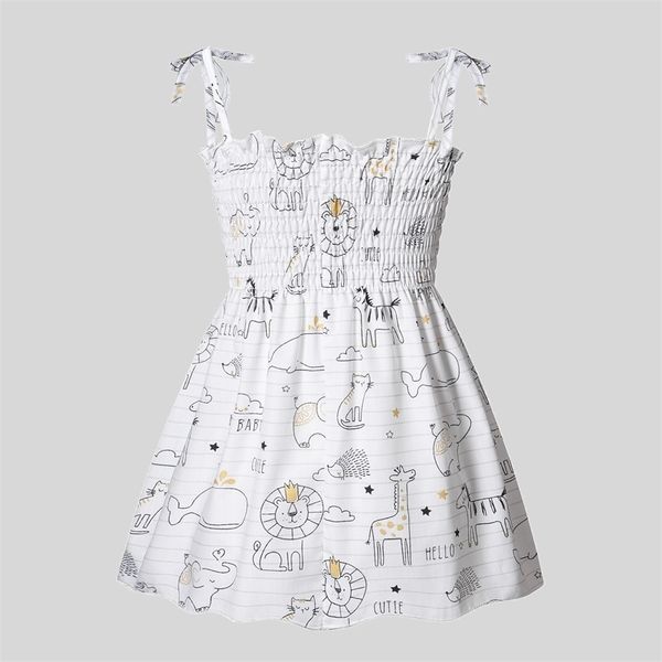 

baby animal print strappy dresses 210521, Red;yellow