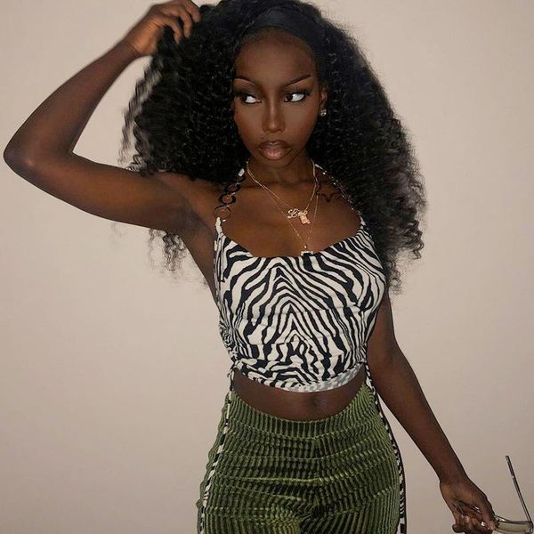 

midnight club crop women zebra metal chain tee backless tshirts summer 2021 trendy fashion vintage streetwear party women's tanks & cam, White