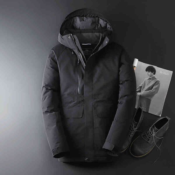 

men winter ets heavy thermal wind ets white duck donets grey black outside coats for men