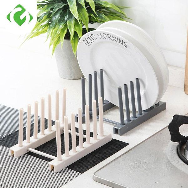 

kitchen storage & organization organizers plastic dish plate drain rack tableware drying multifunctional cup tray lid holder shelf