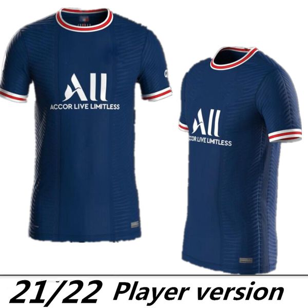 

21/22 home player version #7 mbappe soccer jersey 2021 third away white # soccer shirt verratti cavani football uniforms, Black;yellow