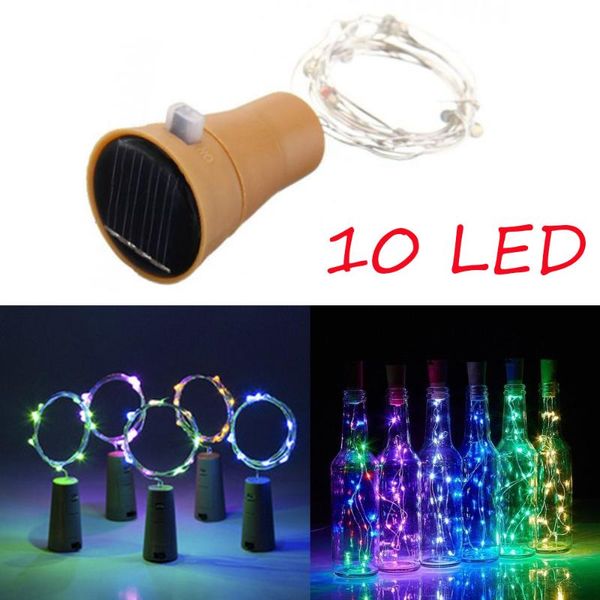 

strings 1m 10led copper wire string fairy light with wine bottle ser for glass craft christmas wedding party decoration