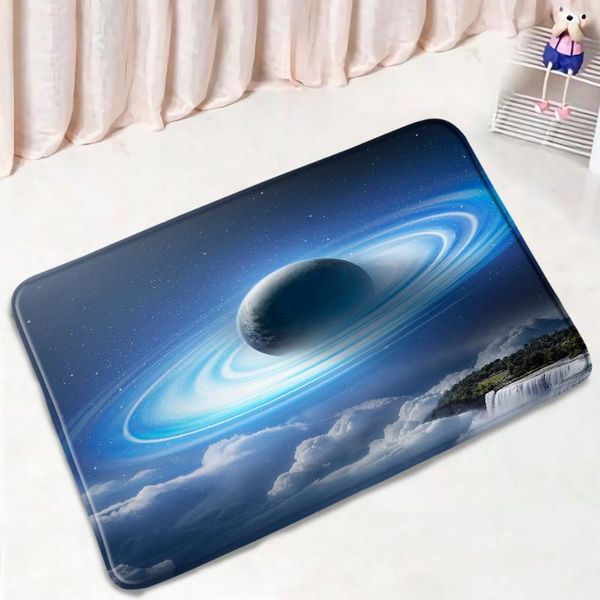 

bath mats dream starry planet universe earth children bedroom door pad floor mat modern home decor bathroom rug non-slip carpet