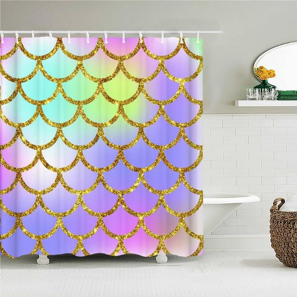 

shower curtains nordic style art painted fantasy geometric pattern simple curtain bathroom layout home decoration