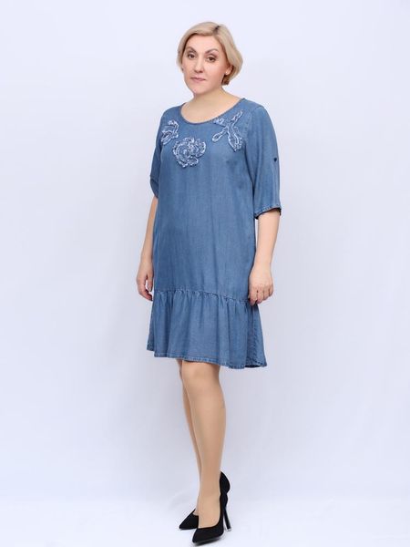 

plus size dresses women's fashion denim dress, Black