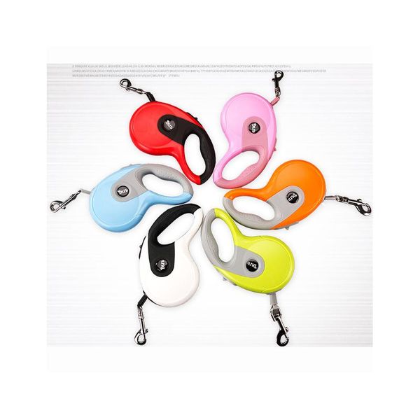 

dog collars & leashes 3m 5m automatic retractable pets leash flexible extending walking lead rope traction for small medium