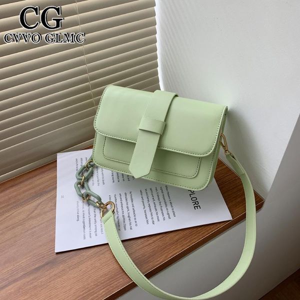 

evening bags cvvo glmc small pu leather crossbody for women 2021 summer lady trending fashion chain shoulder handbag and purse
