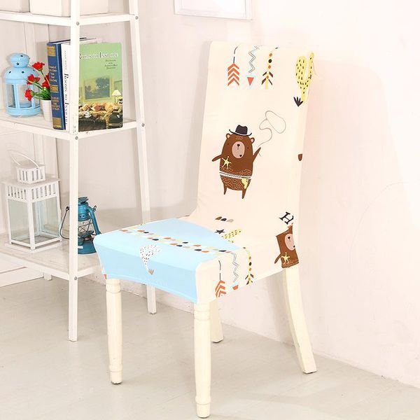 

chair covers orchid bear rose 10 styles cover household modern simple stretch dining tables chairs backrest small seat set