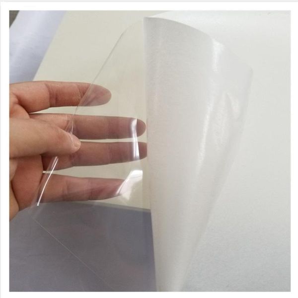 Geschenkpapier 10 teile/los Selbstklebende PET Transparente Aufkleber Bedruckbares Papier A4 Wasserdicht Für Tintenstrahl-/Laserdrucker Etikettenaufkleber