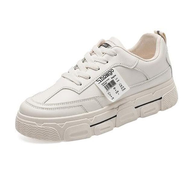 

white shoes are this year,women's casual , thick-soled large size sports shoes