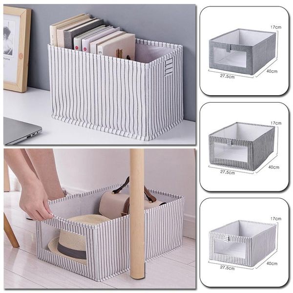 

storage drawers household foldable underwear box non woven clothing boxes space-saving wardrobe drawer finishing container