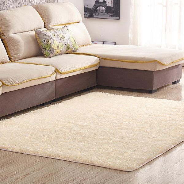 

carpets nordic style long hair carpet living room coffee table blanket thickened washed non-slip rug bedroom bedside mat