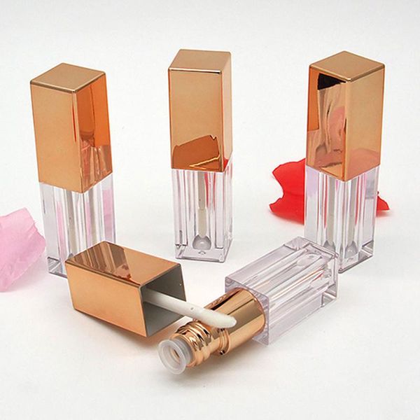 

storage bottles & jars 10/30pcs 3ml rose gold empty lipgloss bottle diy lip gloss container transprent refillable mini