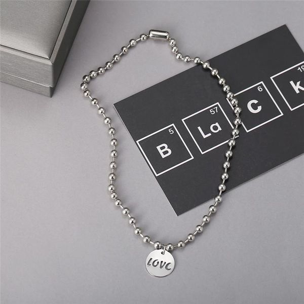 

punk silver color coin pendant necklace for women men rock round beads choker jewelry fashion statement 2021 chokers, Golden;silver