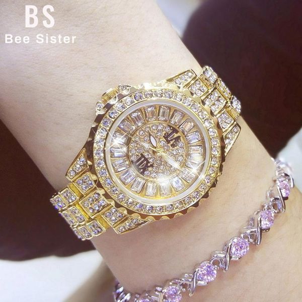 

wristwatches crystal watches woman 2022 casual diamond quartz wrist watch women luxury roman number gold ladies for girl, Slivery;brown