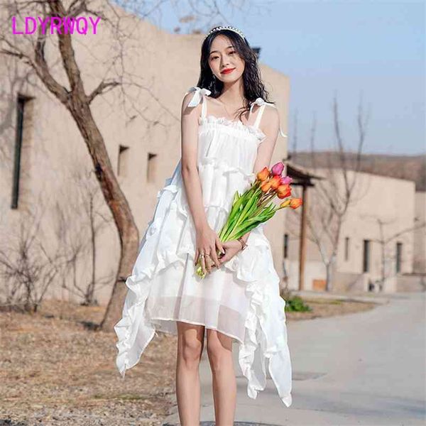 

ldyrwqy irregular cake niche design mesh lace folds fairy first love dress office lady zippers sheath knee-length 210603, Black;gray