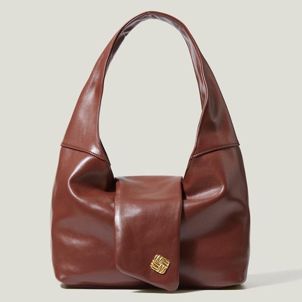 

evening bags fall winter underarm women 2021 simple retro high-end design handbag stitching luxury trend female belt shoulder bag
