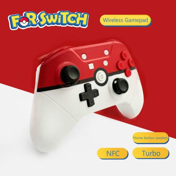 Gamecontroller Joysticks Gamepad für Switch Pro Bluetooth-Videokonsole Wireless Controller Unterstützung NFC Turbo-Funktionsmodell