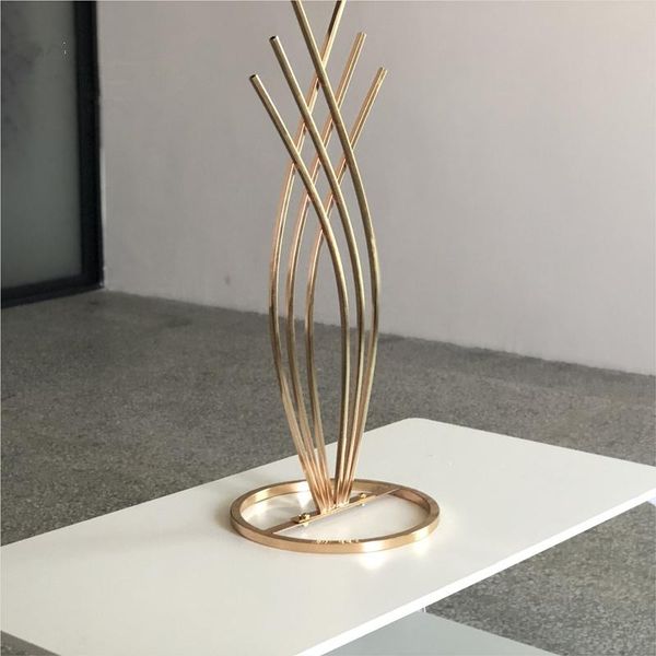 

party decoration wedding centerpiece gold color metal flower stand ab0030