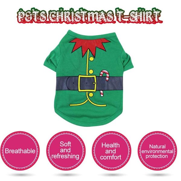 

dog apparel winter halloween christmas party dogs polyester vest t-shirt for clothes cool uniform fashion soft pet accessories