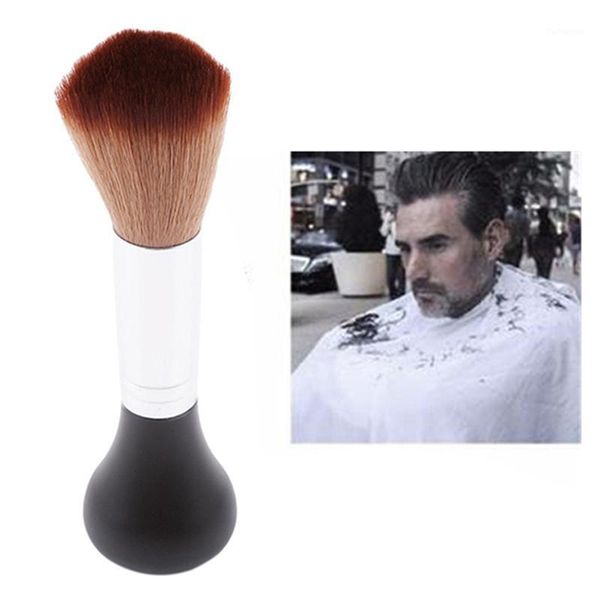 

length pro barber soft brush neck duster hairdressing hair cutting salon stylist tool 2 colors brushes1, Silver