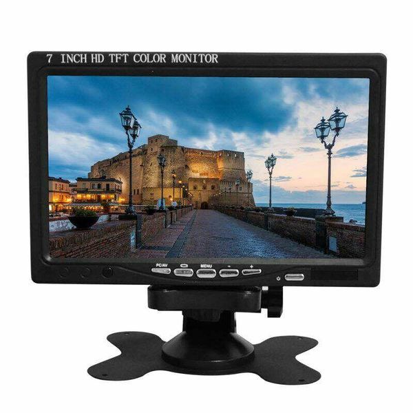 

car video ouchunagbo 7 inch hd 1024*600 ips screen monitor lcd rear view with hdmi vga av