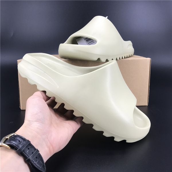

adidas yeezy slide slippers desert sand bone resin earth brown foam runner triple black summer shoes
