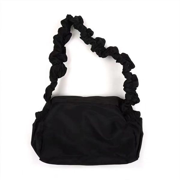 

korean lace strap handbag fold design shoulder simple bag japanese retro outdoor leisure shopping messenger waist bags