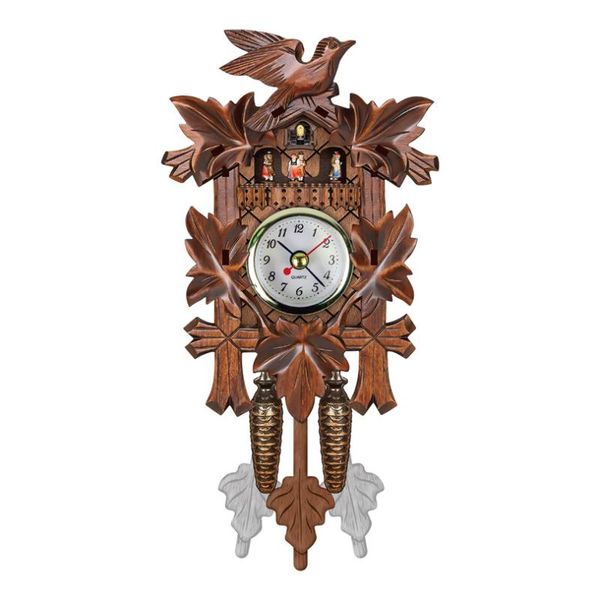 

wall clocks cuckoo clock german black forest wooden vintage nordic style alarm for living room home decoration j30