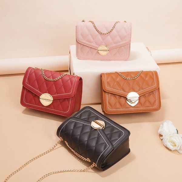

drawstring small package 2021 summer chain shoulder bag ling ge bao pu handbags