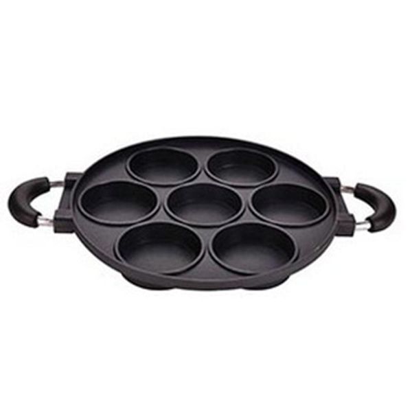 

7- holes cast iron pan aluminum non- stick cooking plate breakfast coating for christmas cake kitchen cookware pans