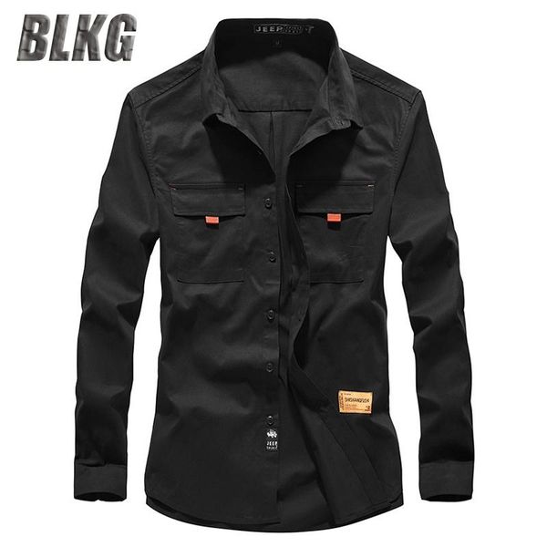 

men's casual shirts spring autumn brand shirt men outdoor long sleeve cotton mens plus size -4xl korean clothing male, White;black