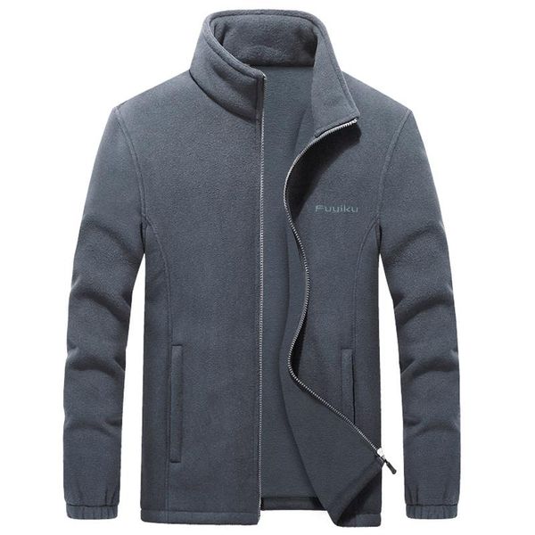 

men's hoodies & sweatshirts thicken windbreaker fleece jackets 7xl 8xl 9xl wool liner hoody warm sportswear thermal coats for men, Black