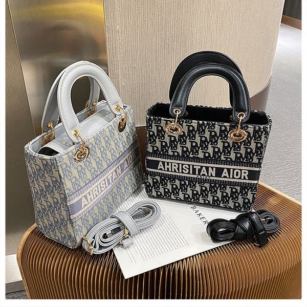 

women shoulder bag luxury handbags 2022 new womens hand embroidery princess net red fashion trend letter messenger bag